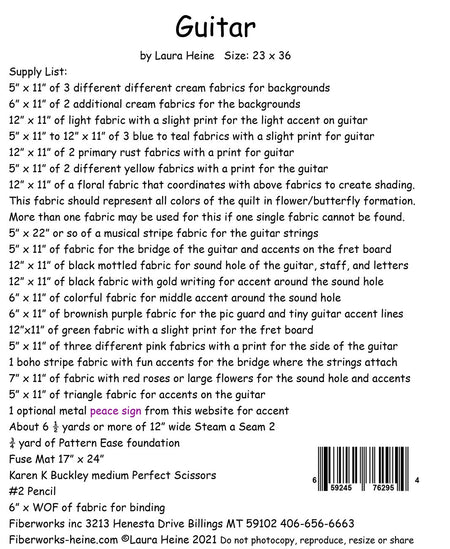 Guitar Collage Pattern