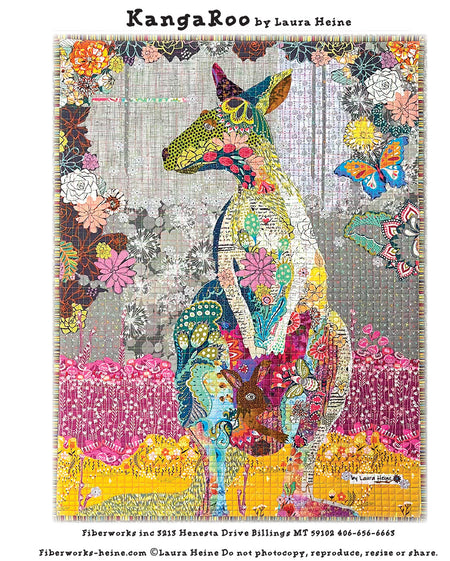 KangaRoo Collage Pattern by Laura Heine