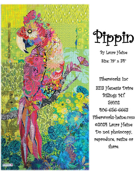 Pippin (Parrot) Collage Pattern by Laura Heine