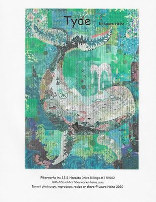 Tyde…The Whale Collage Pattern by Laura Heine