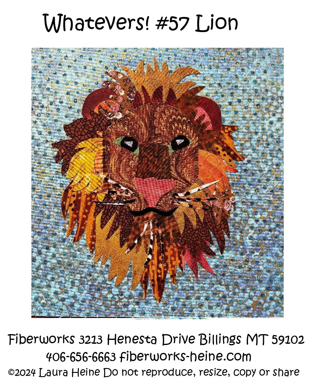Whatevers! #57 Lion Collage Pattern