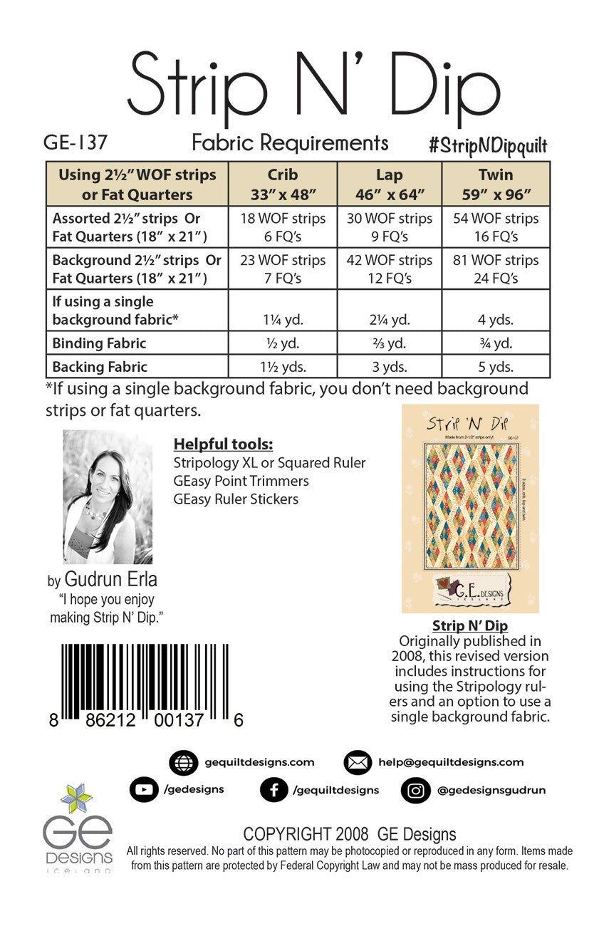 Strip N Dip Pattern