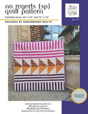 No Regerts Quilt Pattern
