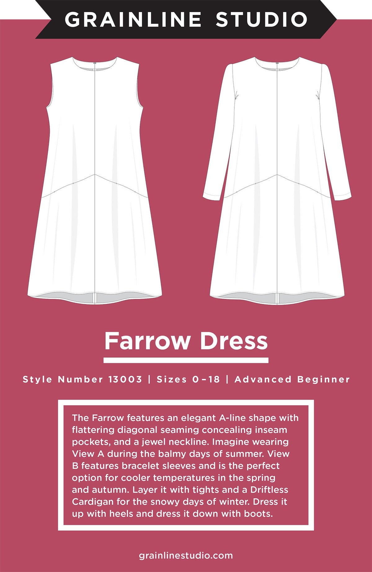 Farrow Dress Sizes: 0-18