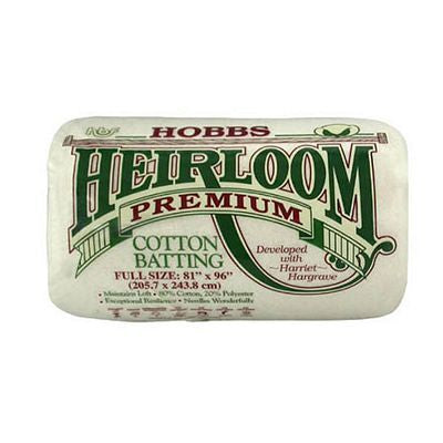 Hobbs Heirloom Quilt Batting 80/20 Full 81in x 96in