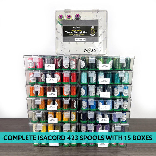 Complete Isacord Set With Boxes