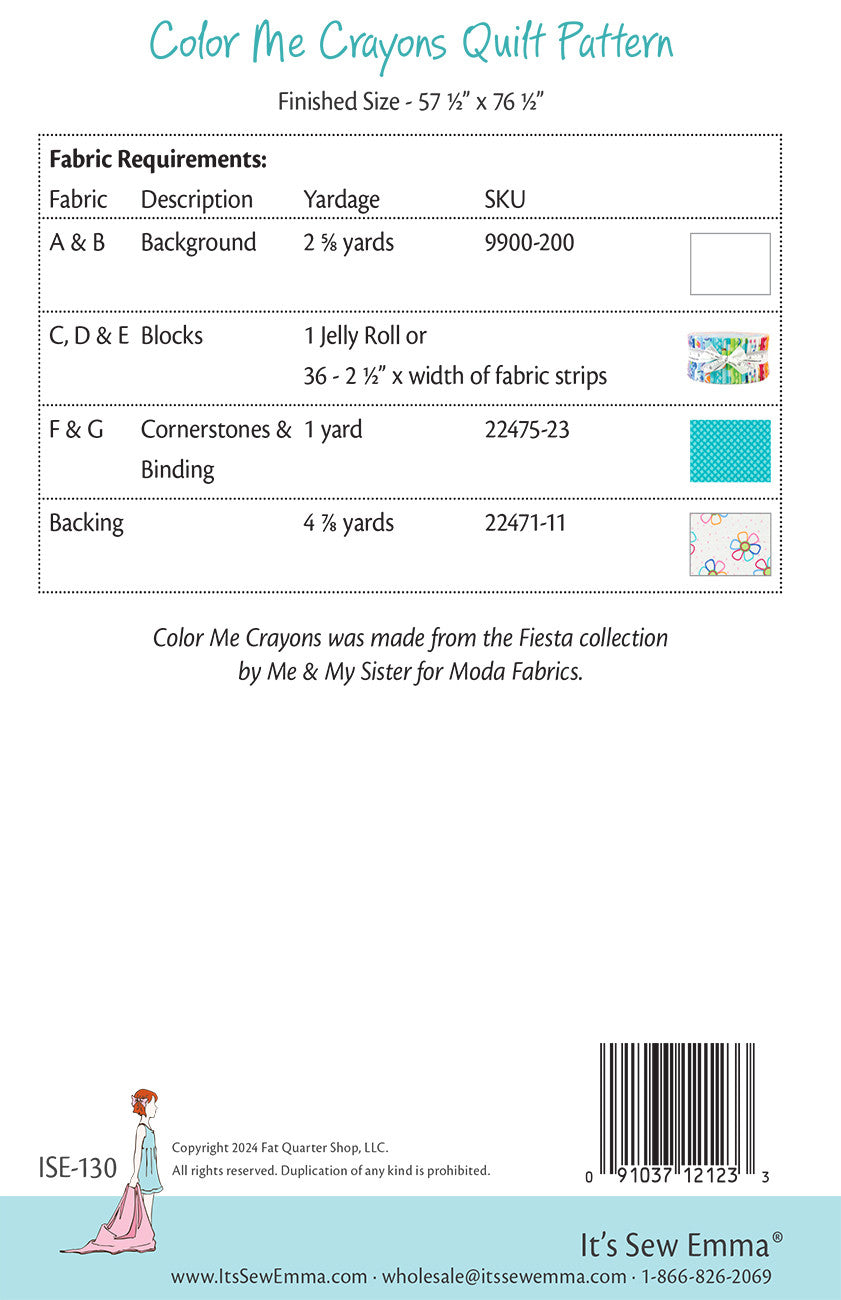 Color Me Crayons Quilt by It's Sew Emma