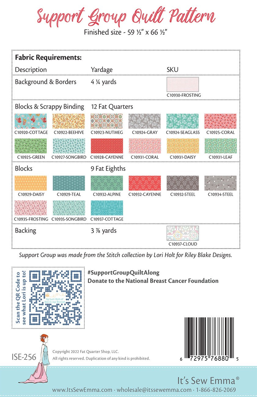 Support Group Quilt Pattern