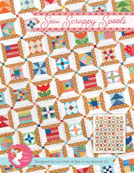 Sew Scrappy Spools Quilt Pattern