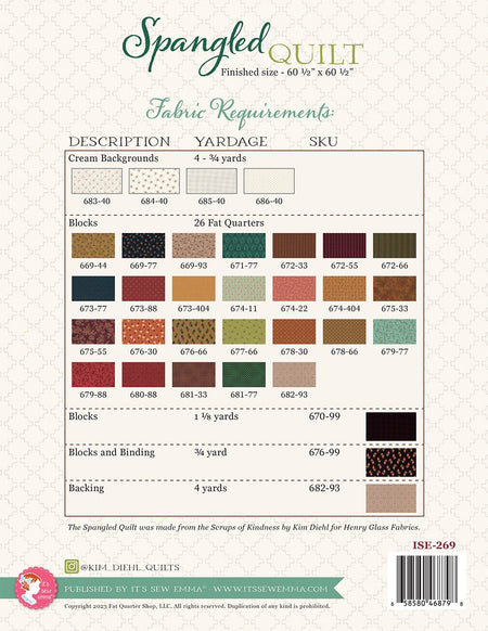 Spangled Quilt Pattern