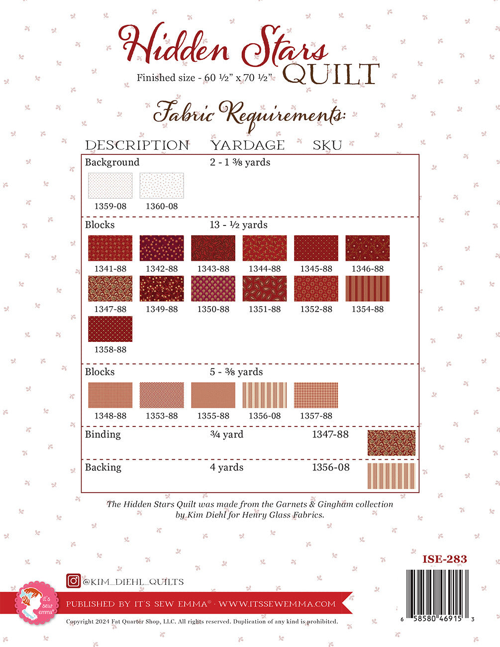 Hidden Stars Quilt Pattern