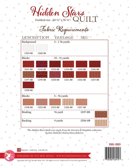Hidden Stars Quilt Pattern