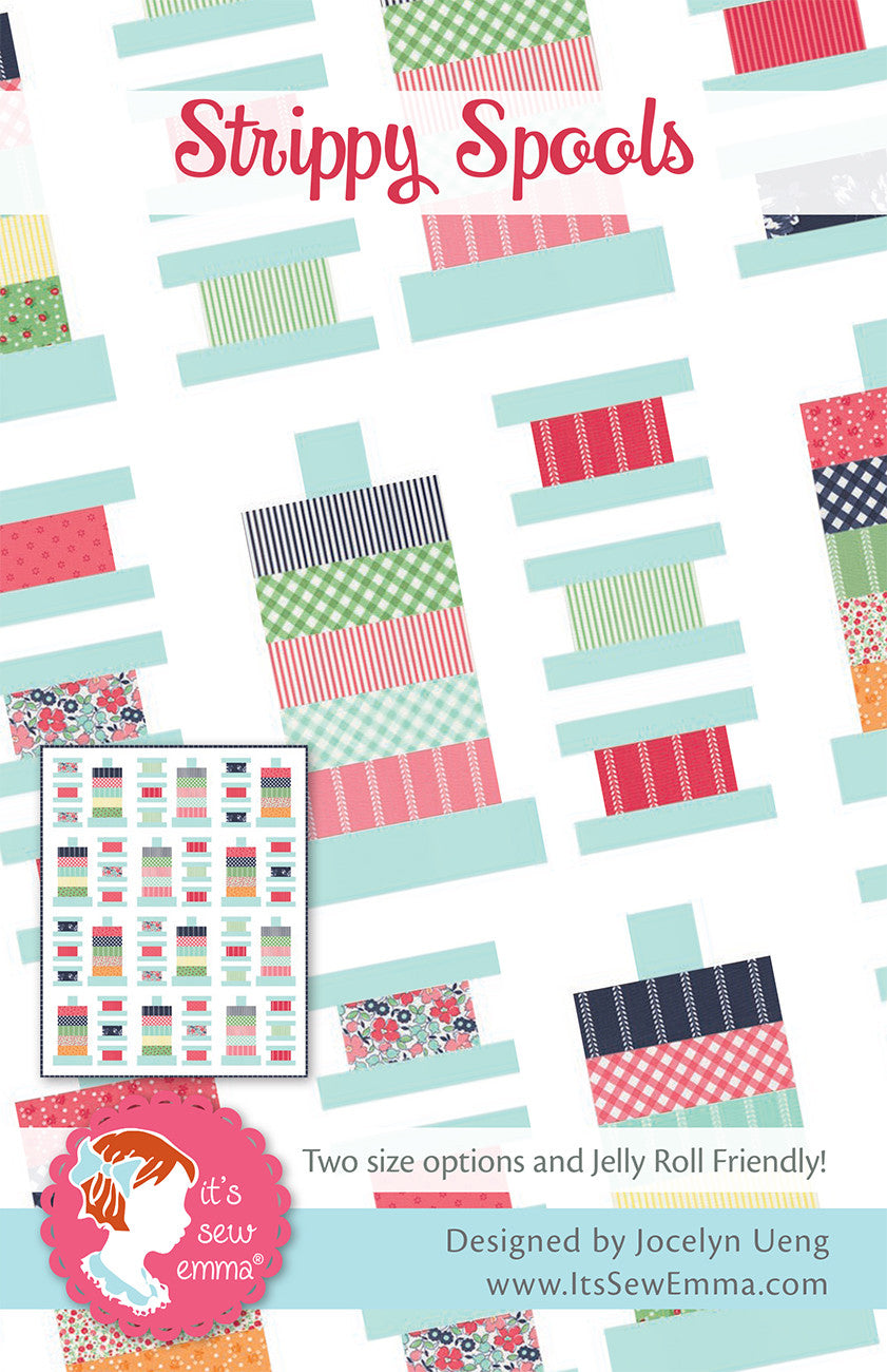 Strippy Spools Quilt Pattern by It’s Sew Emma