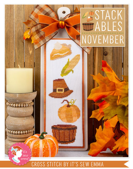 November Stackables Cross Stitch