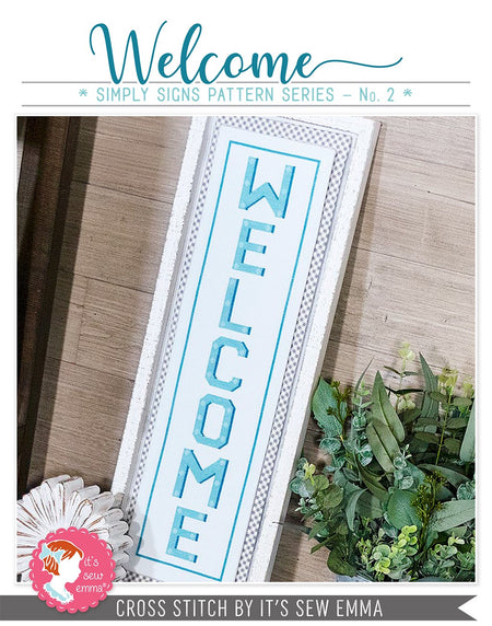 Welcome Simply Signs Cross Stitch Pattern