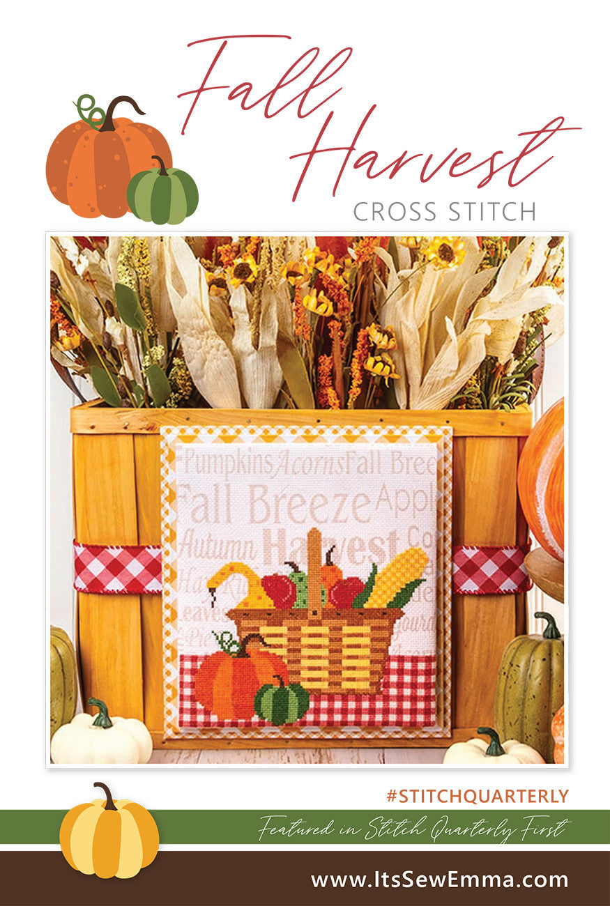 Fall Harvest Signs Cross Stitch Pattern