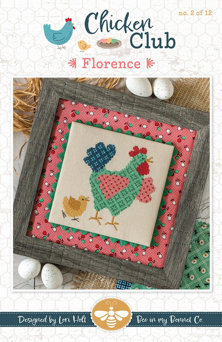 Florence Chicken Club #2 Cross Stitch
