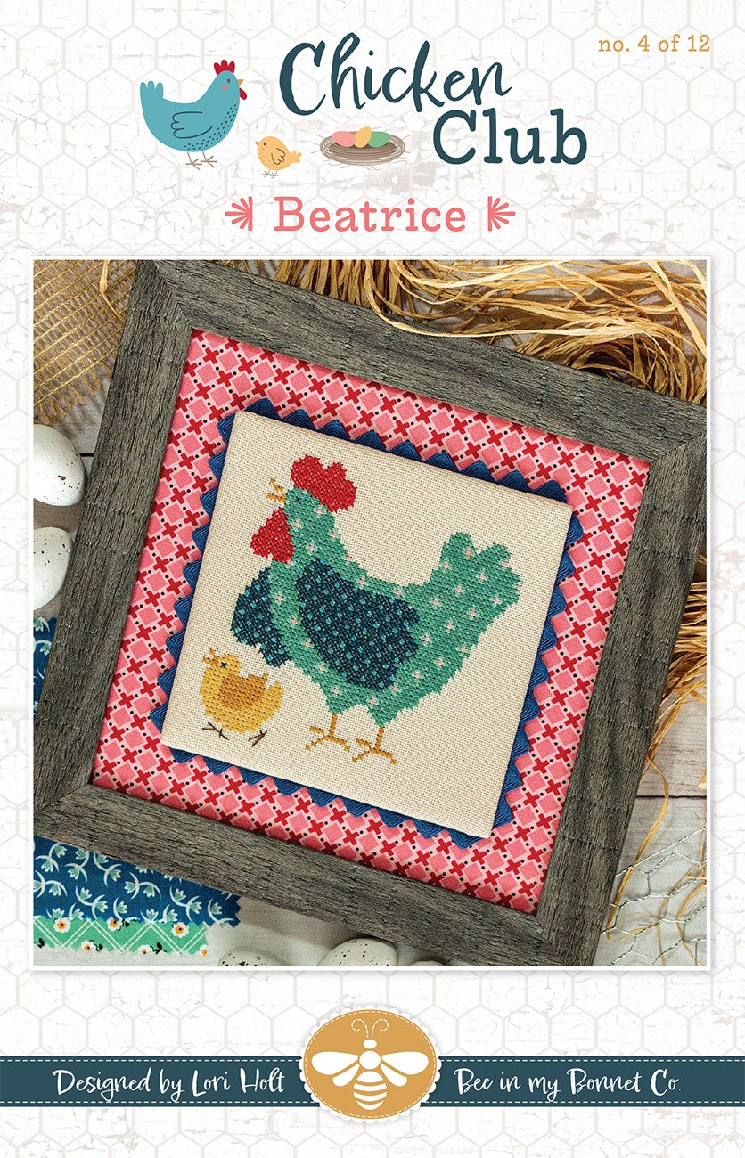 Beatrice Chicken Club #4 Cross Stitch Pattern
