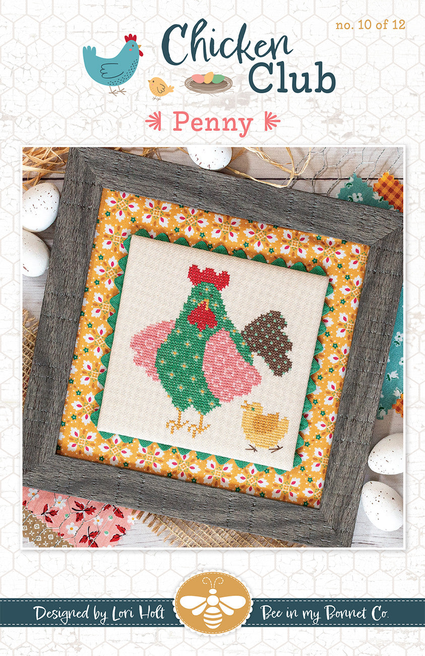 Penny Chicken Club #10 Cross Stitch