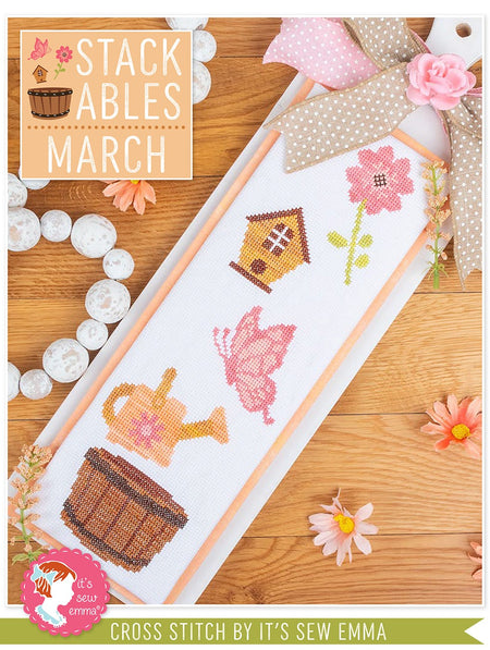 March Stackables Cross Stitch
