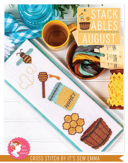 August Stackables Cross Stitch Pattern