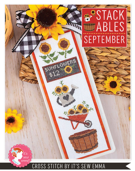 September Stackables Cross Stitch Pattern