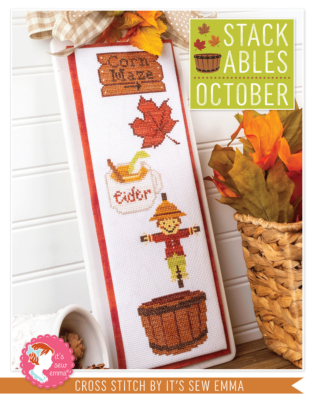 October Stackables Cross Stitch