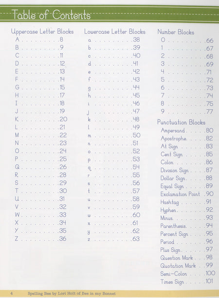 Spelling Bee Book