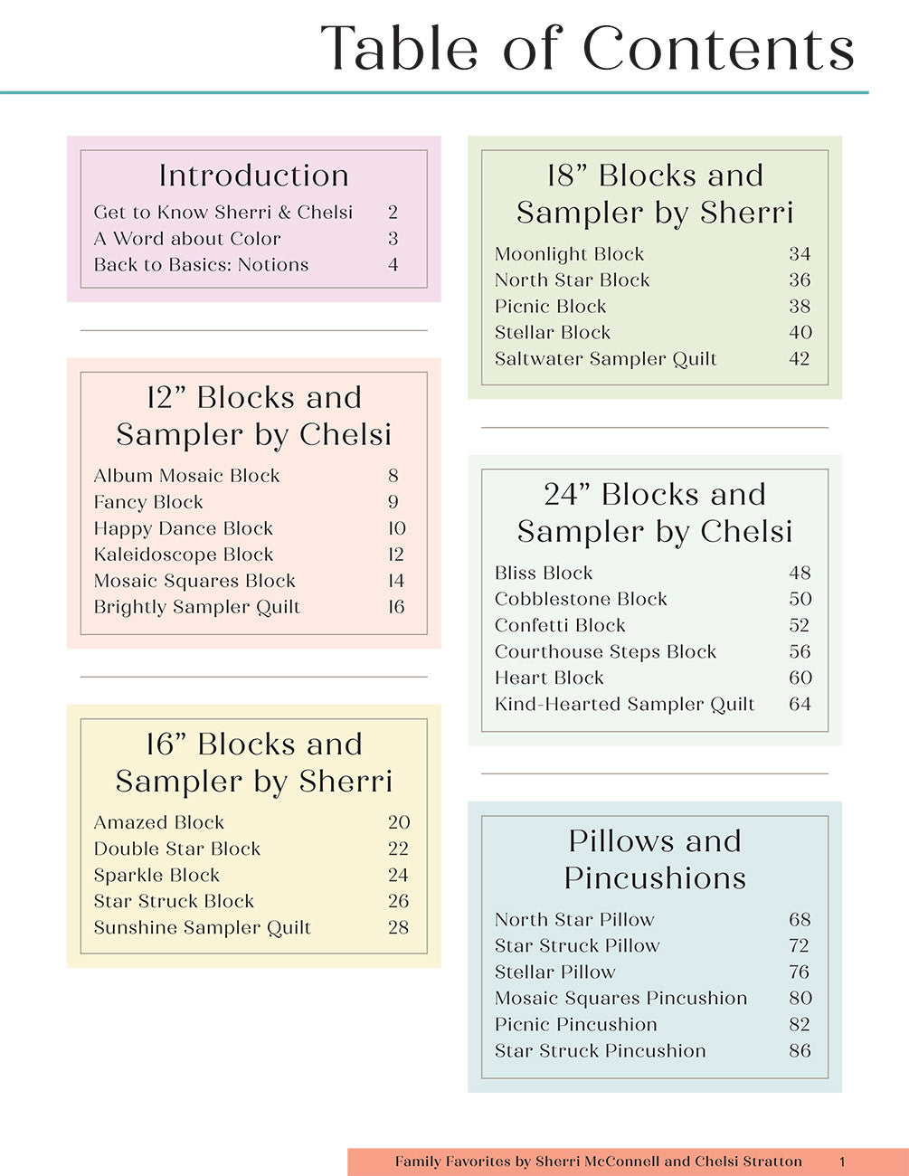 Family Favorites Quilt Book