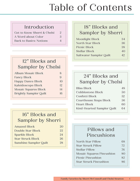 Family Favorites Quilt Book