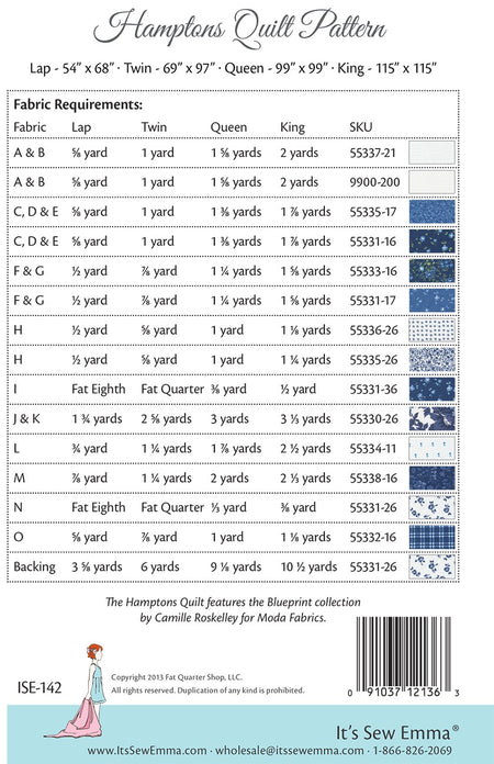 Hamptons Quilt Pattern