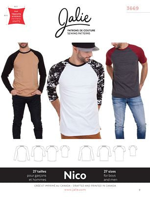 NICO Raglan Tee Patterns
