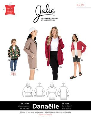 Danaelle Zip-Front Hoodie Pattern