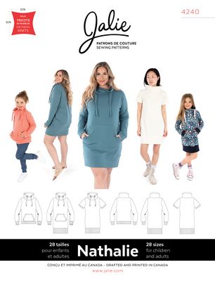 Nathalie Wrap Funnel Neck Sweatshirt Pattern