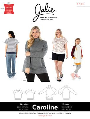 Caroline - Raglan Tee and Tunic Pattern