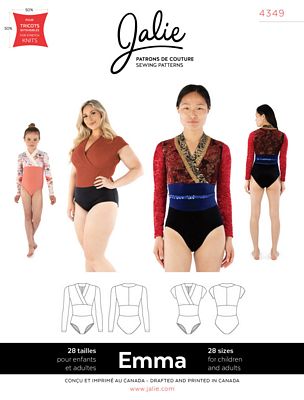 Emma - Surplice Neck Leotard Pattern