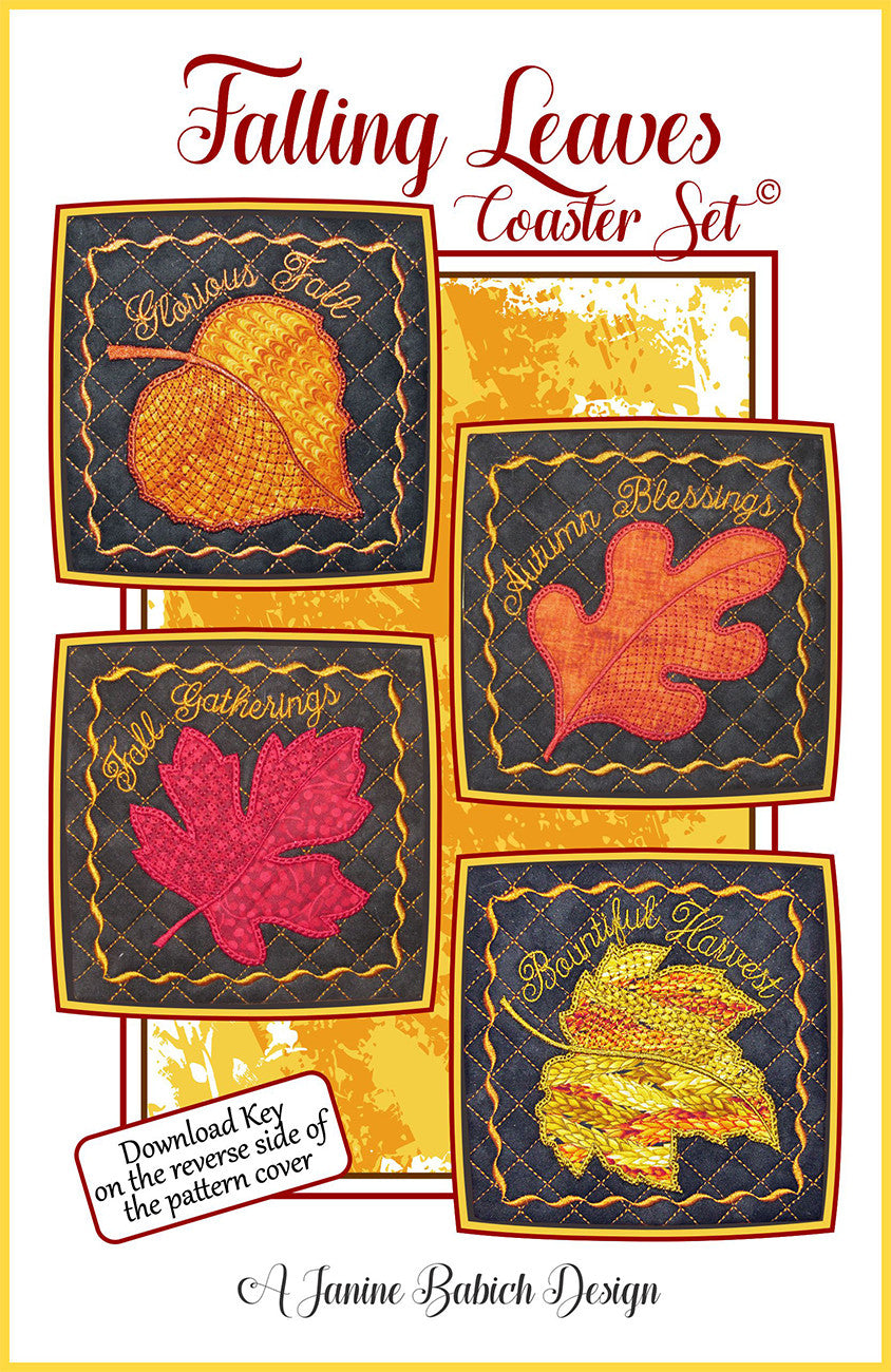 Falling Leaves Coaster Pattern