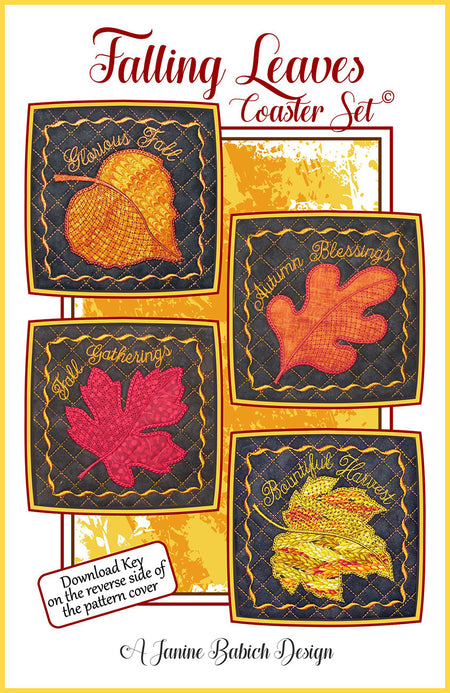 Falling Leaves Coaster Pattern