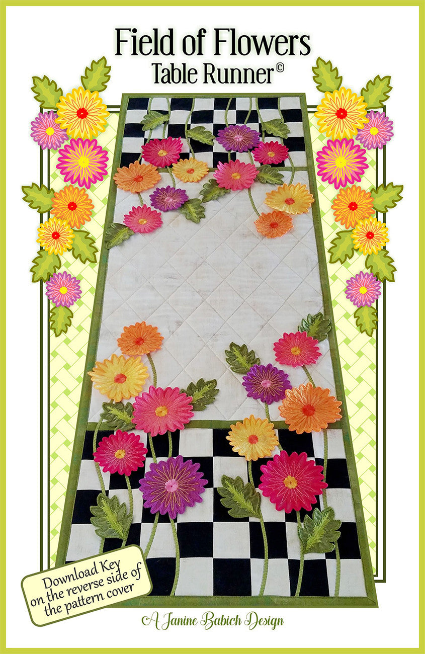 Field of Flowers Table Runner Pattern