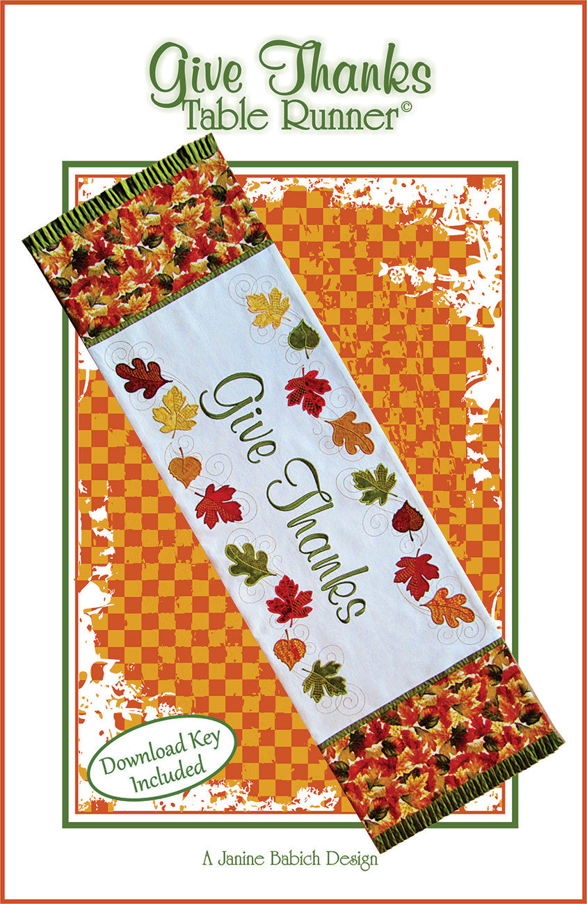 Give Thanks Table Runner
