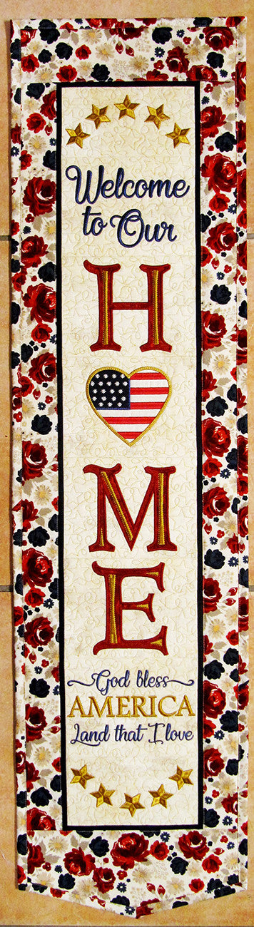 Welcome to Our Home-Patriotic Pattern