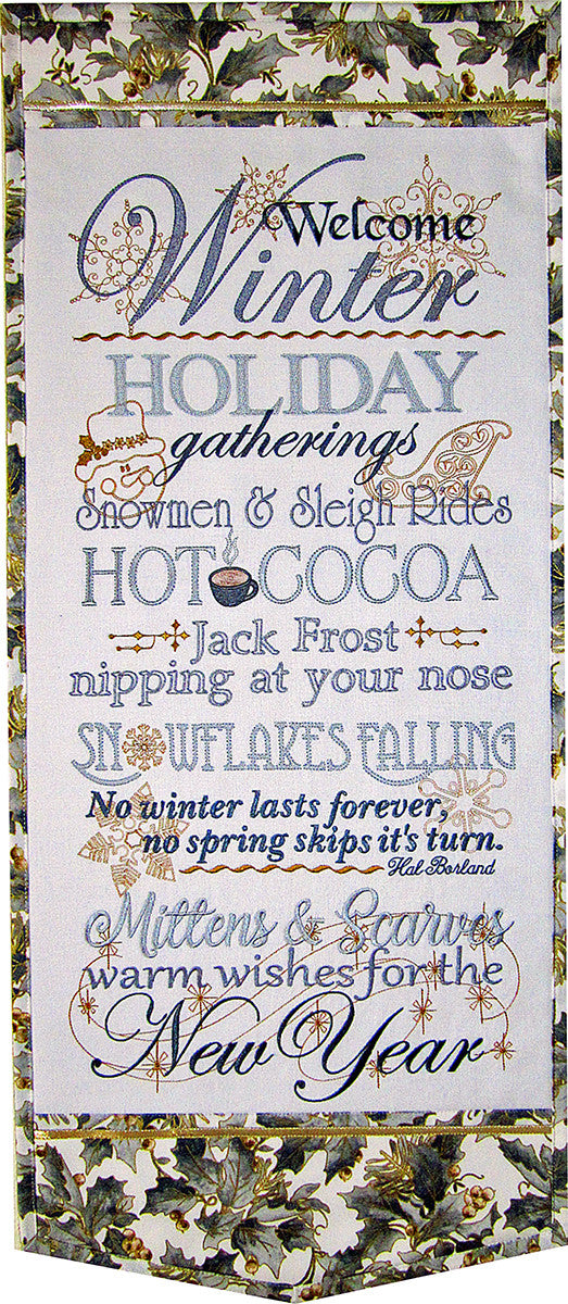 Winter Wishes Wall Hanging