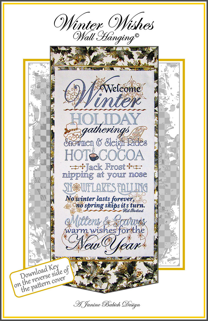 Winter Wishes Wall Hanging
