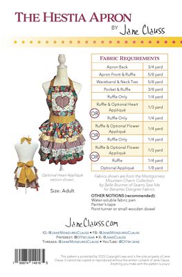 Hestia Apron Pattern