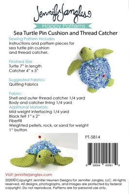 Sea Turtle Pin Cushion and Thread Catcher
