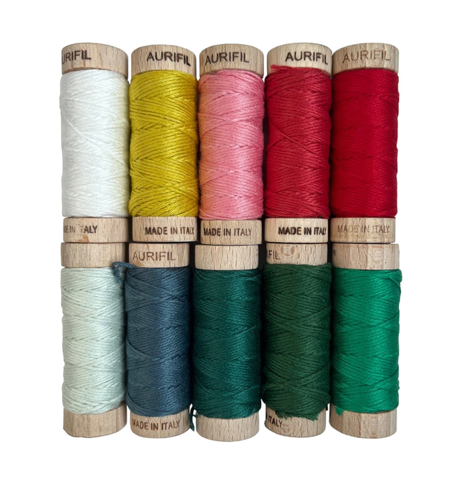 Nutcracker Tradition by Jennifer Long — Aurifil Thread Set, 10 Spools