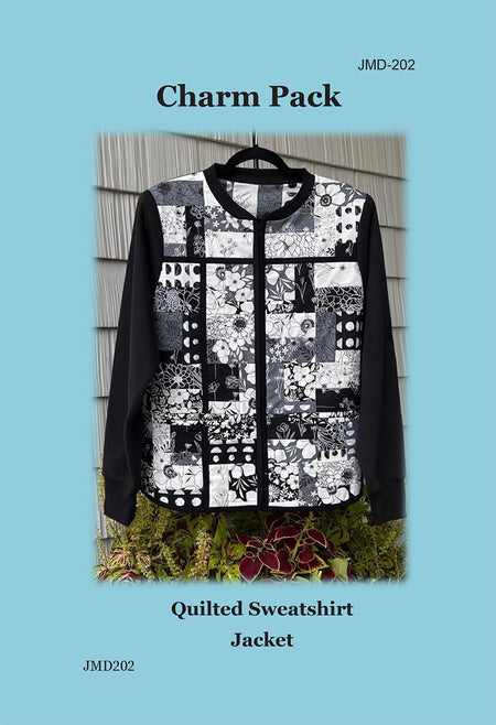 Charm Pack Quilted Sweatshirt Jacket Pattern