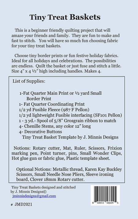 Tiny Treat Baskets Pattern