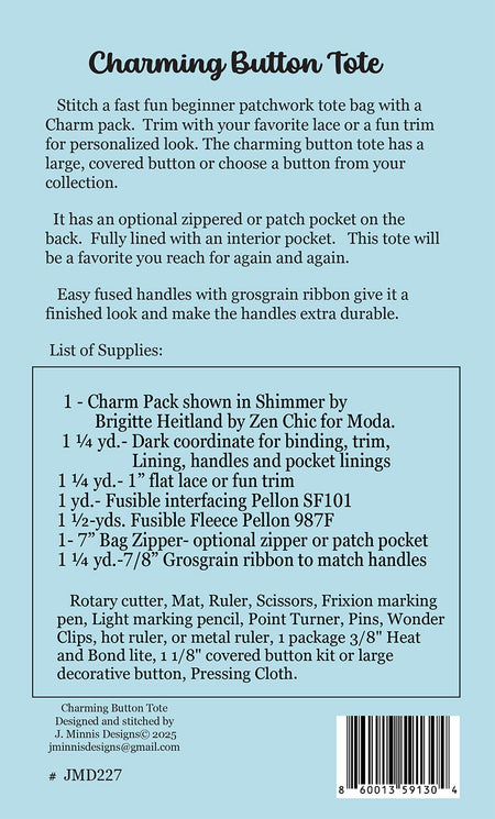 Charming Button Tote