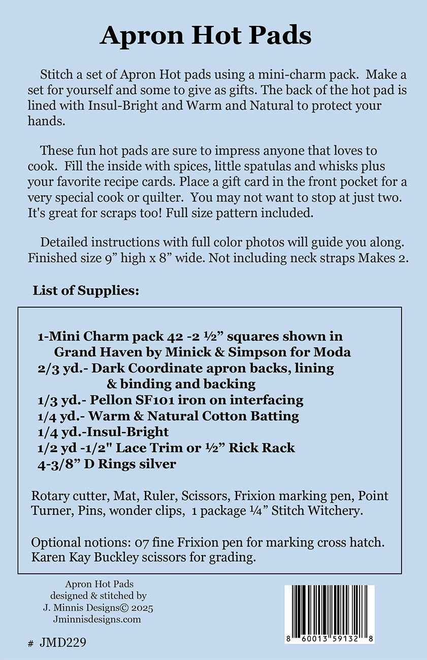 Apron Hot Pads Pattern